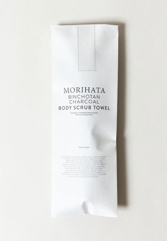 Binchotan Charcoal Body Scrub Towel