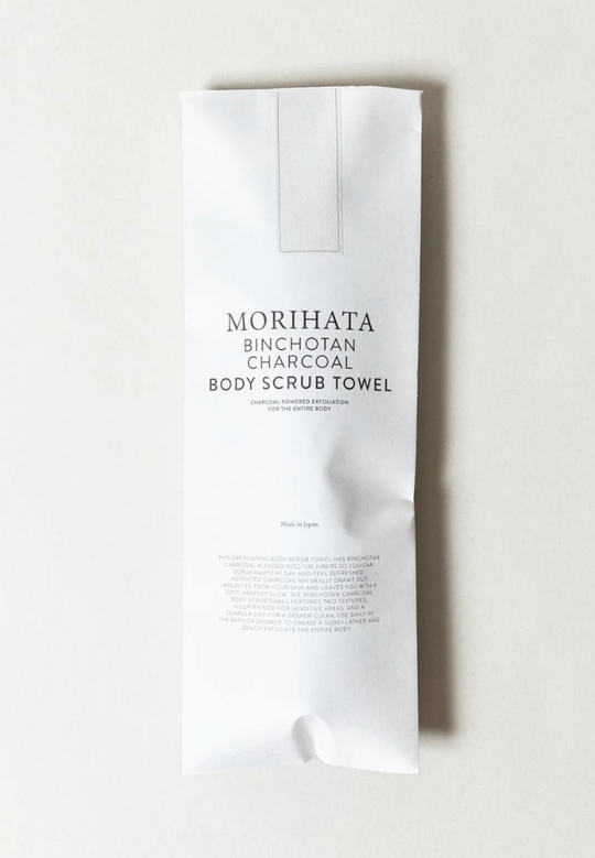 Binchotan Charcoal Body Scrub Towel