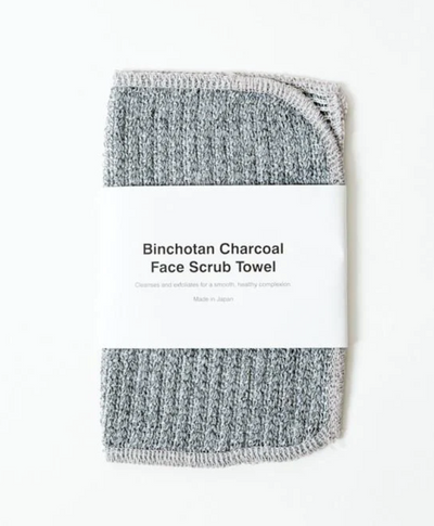 Binchotan Charcoal Face Scrub Towel